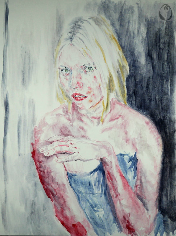 oil on paper - olio su carta di Piro